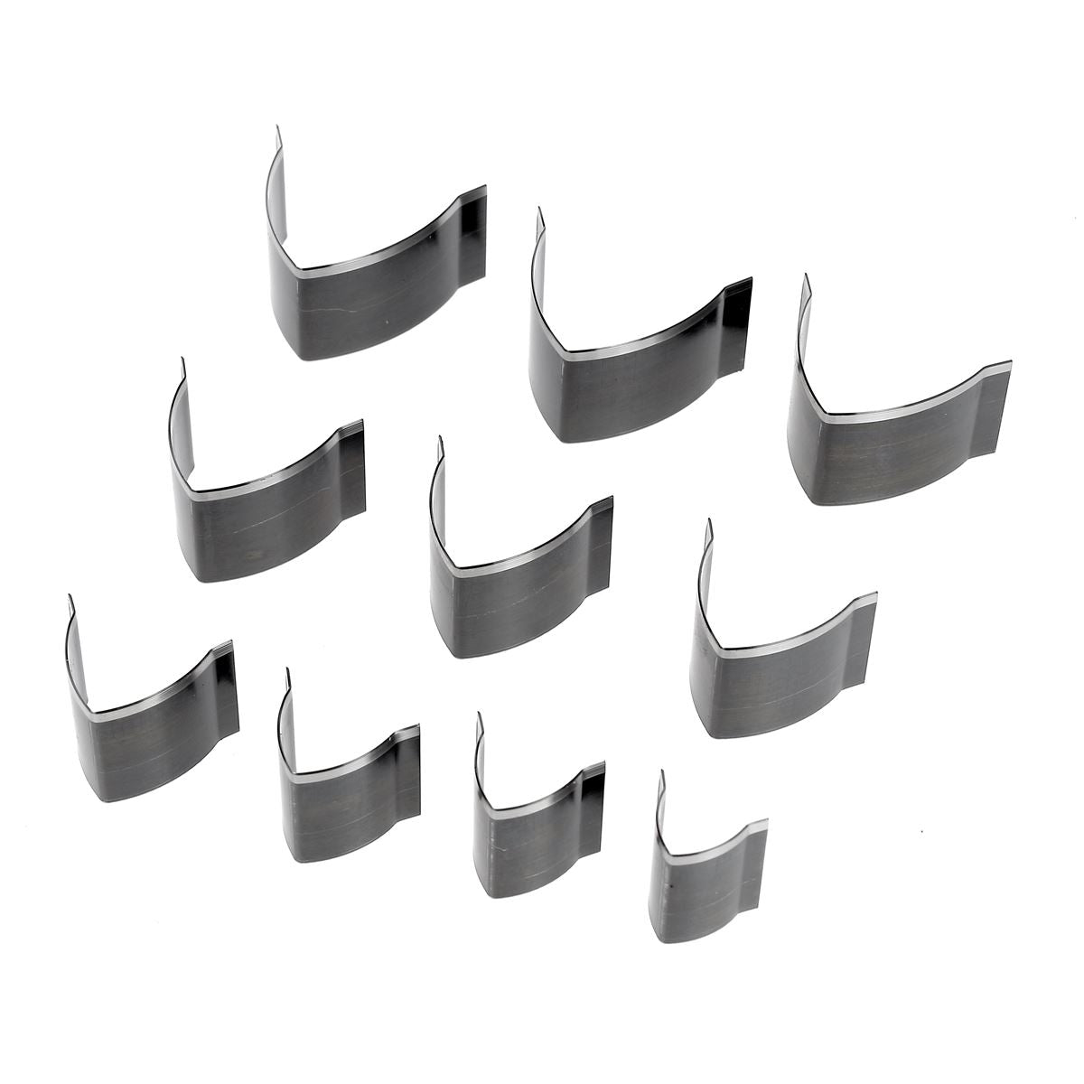 Lot de 10 emporte-pièces à bout de ceinture ogive Ivan, outils pour frapper ou presser, en métal robuste.