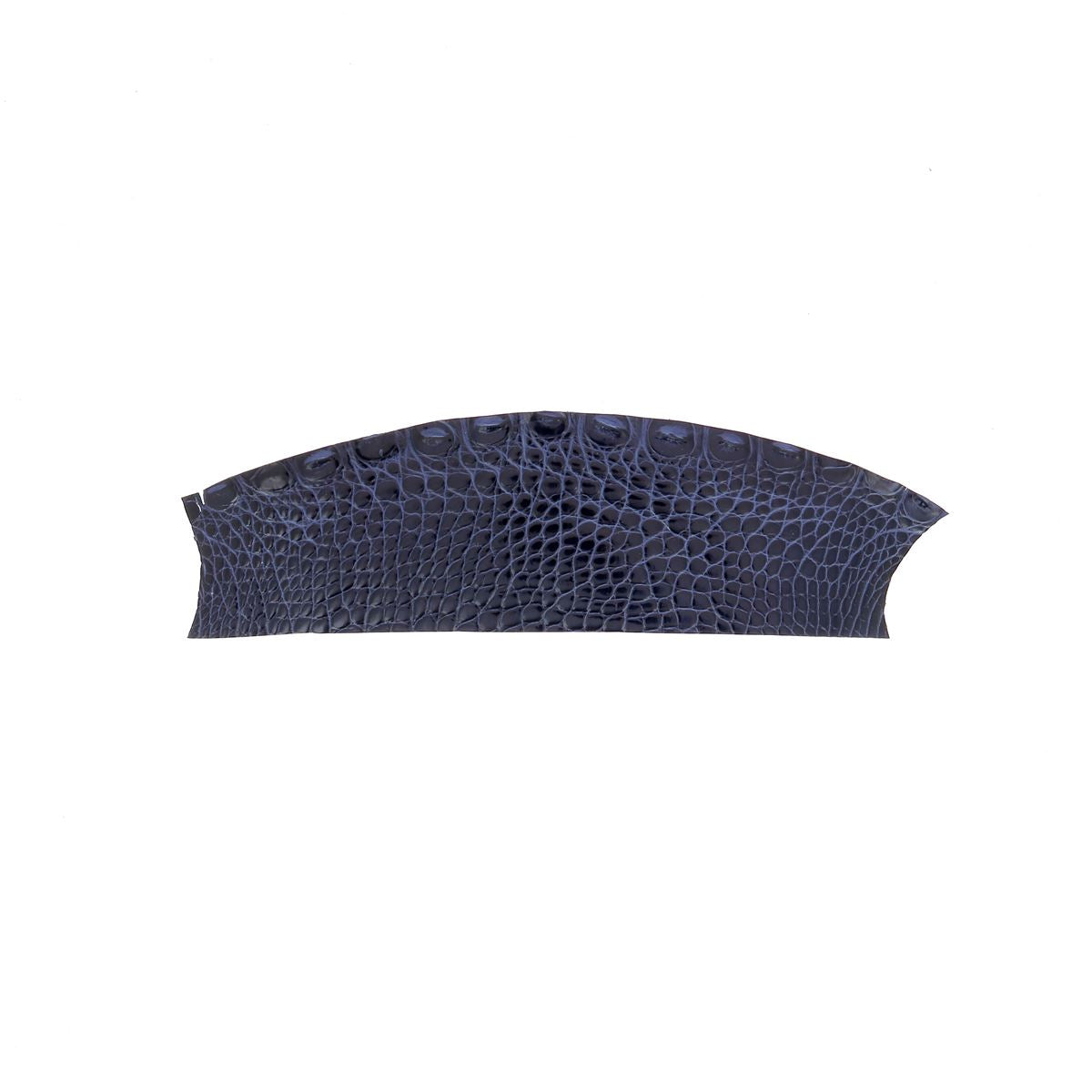 Découpe de flanc d'Alligator brillant - BLEU ROYAL