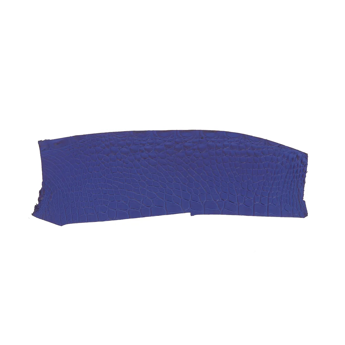 Flanc de cuir d'alligator bleu Europe finition mate. Cuir exotique idéal pour la fabrication de bijoux, bracelet de montre, accessoire