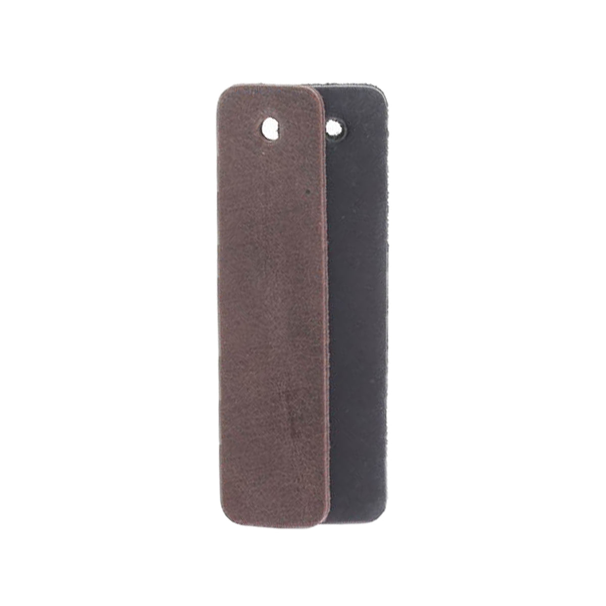 Échantillon de lanière de cuir de collet noir mat, épaisseur 3,4 mm, de la marque Deco Cuir, pour fabriquer des accessoires en cuir.