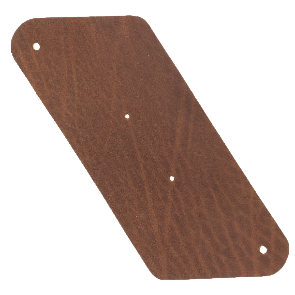 Découpe de cuir pour grand porte-monnaie triangle en cuir sauvage noisette, fabriquée par Deco Cuir.