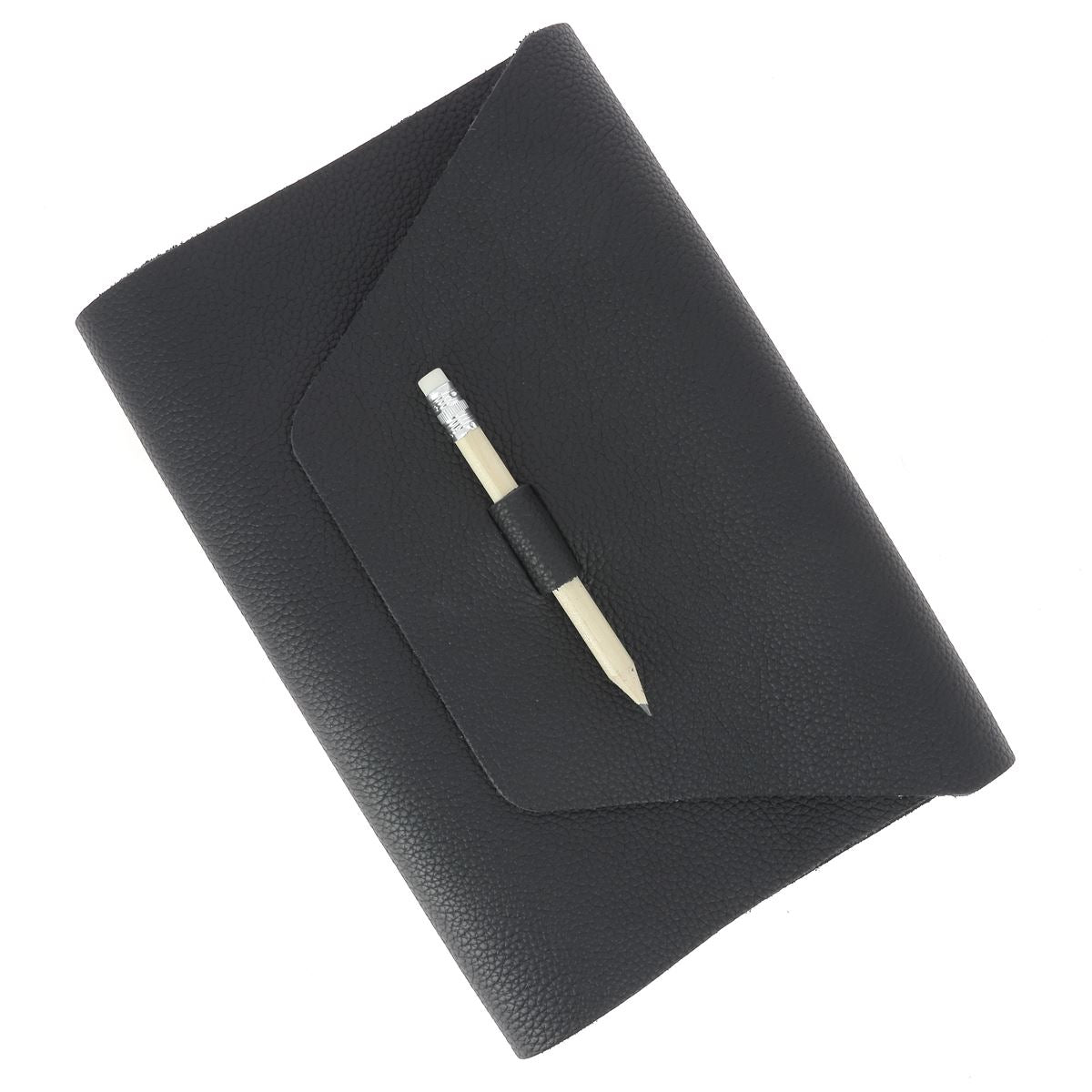 Kit DIY de protection de carnet en cuir noir Playa A5 de Deco Cuir, avec matériaux pour création de protège carnet en cuir.
