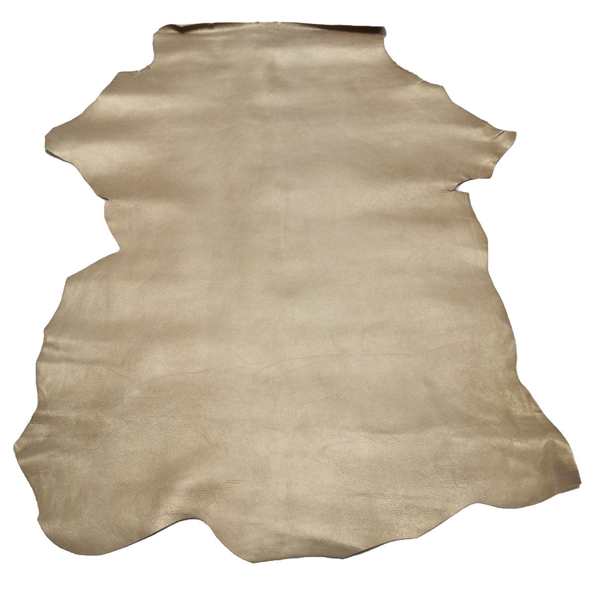 Peau de cuir de chèvre velours fantaisie de couleur or, texture douce et veloutée, pour projets de maroquinerie ou décoration.