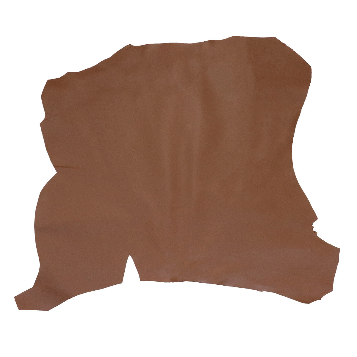 Peau de cuir d'agneau nappa marron R88, texture douce et souple, pour confection ou décoration, vue en gros plan.