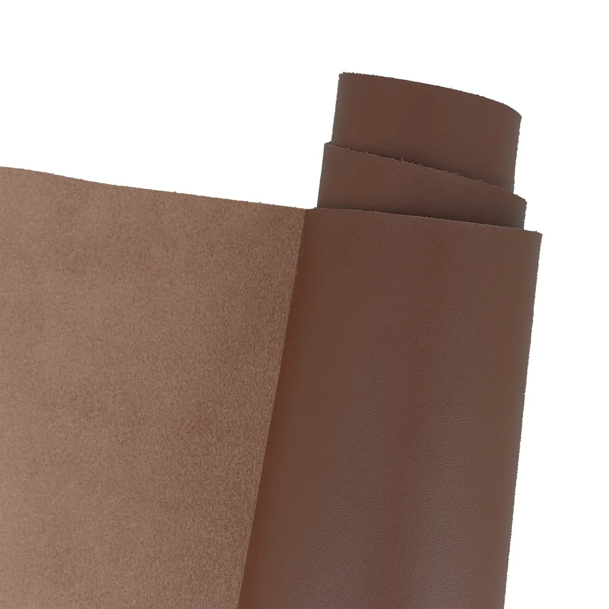 Cuir de veau nappa marron idéal pour la fabrication de maroquinerie, portefeuille, porte-monnaie et accessoire
