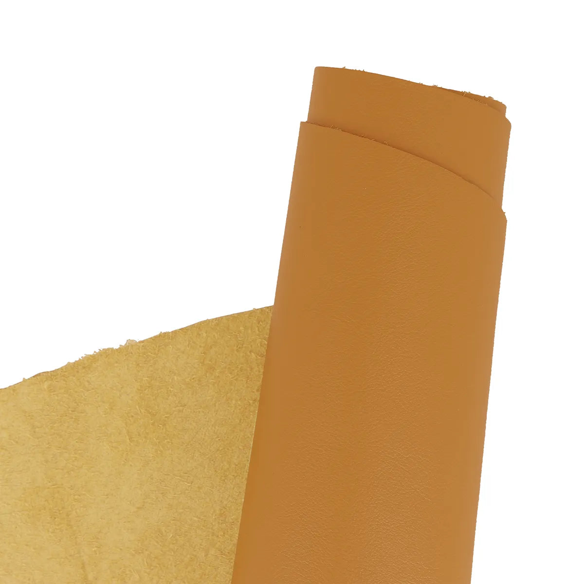 Cuir nappa couleur jaune miel. Cuir lisse idéal pour la fabrication de sac, pochette, petite maroquinerie, décoration et accessoire.