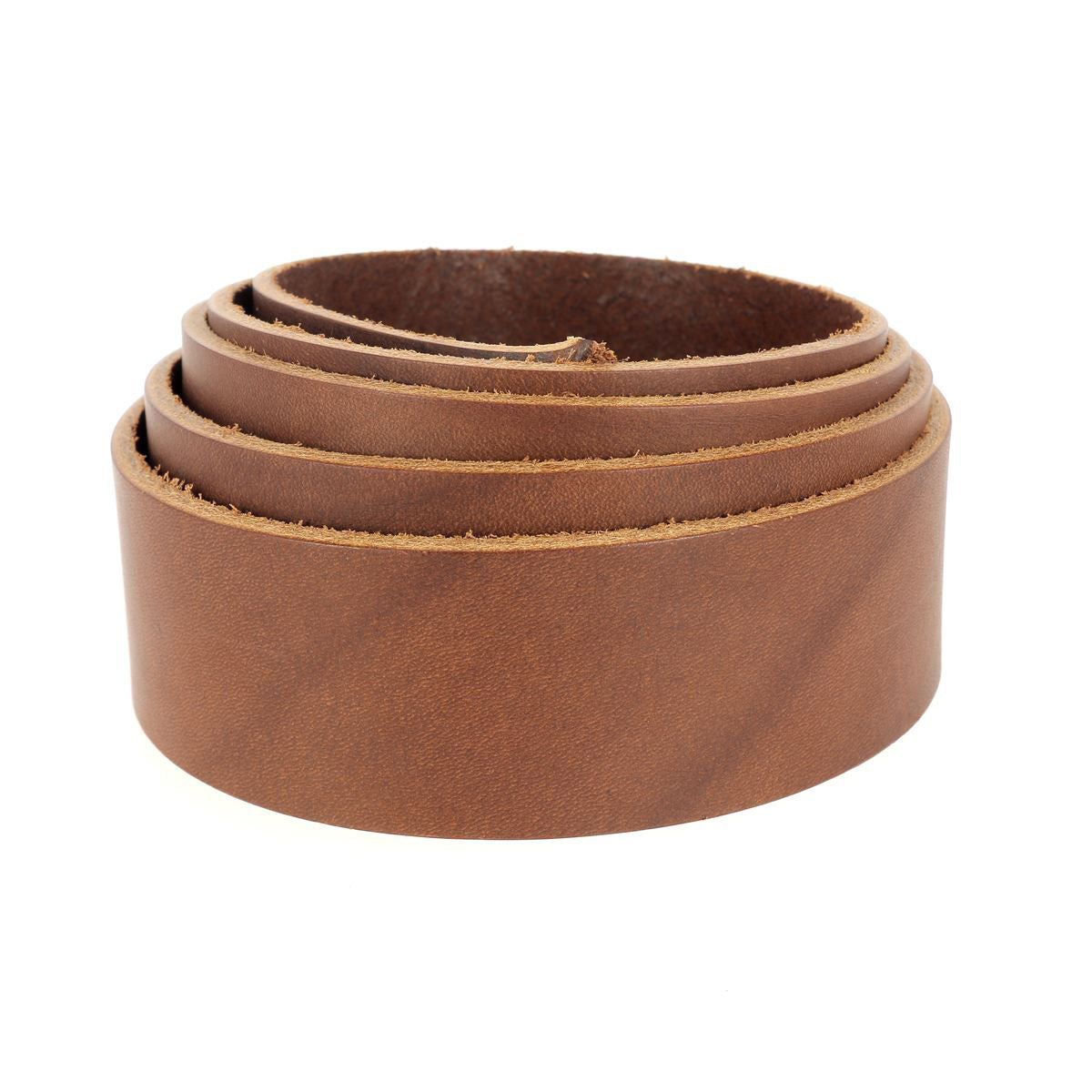 Lanière en cuir de collet Niagara Radermecker, 40mm, havane, épaisseur 3,3mm, pour bridons ou harnais.