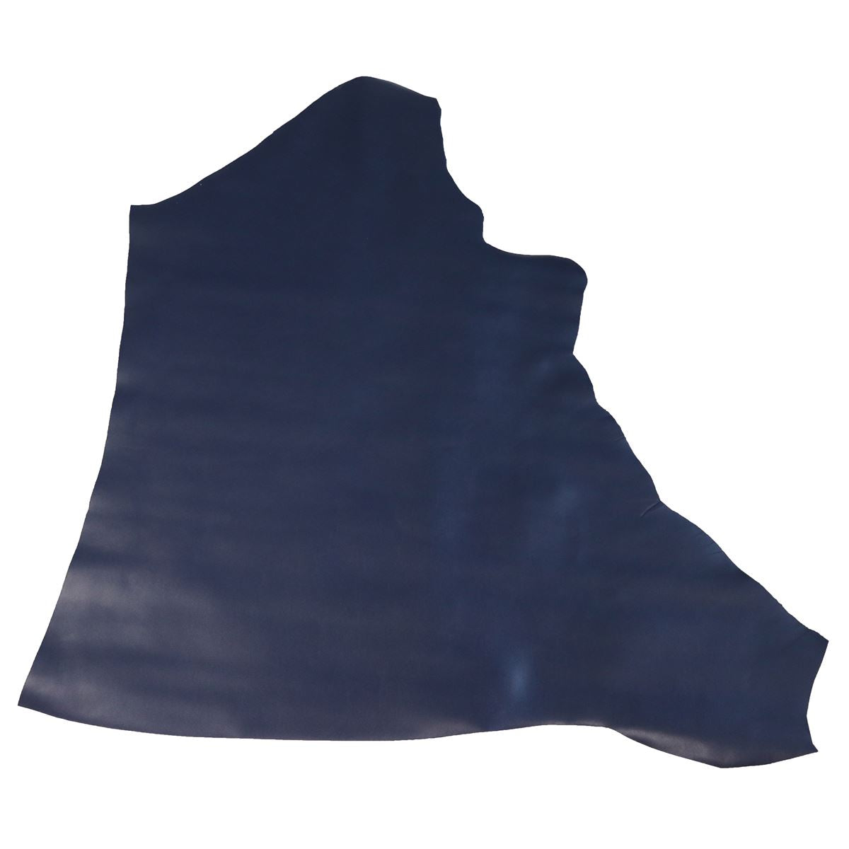 Peau de cuir de veau satinlys bleu marine, texture douce et élégante, pour projets de maroquinerie ou couture.