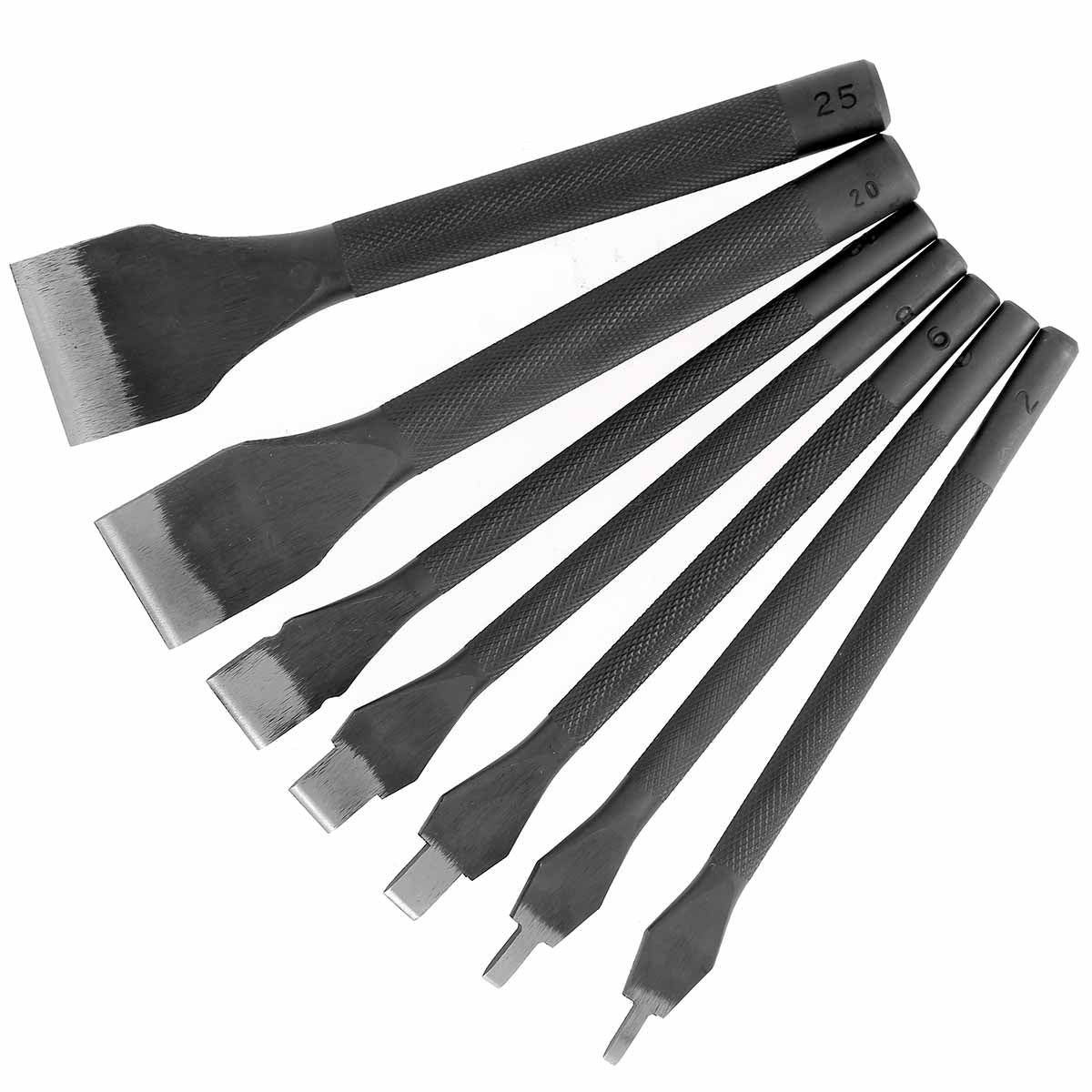 Outil de coupe à inciser droit Oka, outil de précision pour travaux de coupe, image montrant la lame et la poignée.
