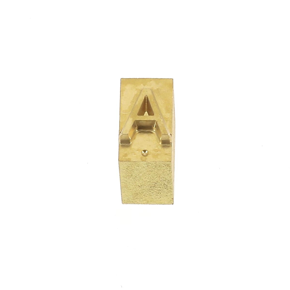 Lettre majuscule en laiton Arial de 6mm, outil de décoration en laiton pour projets de cuir, par Deco Cuir