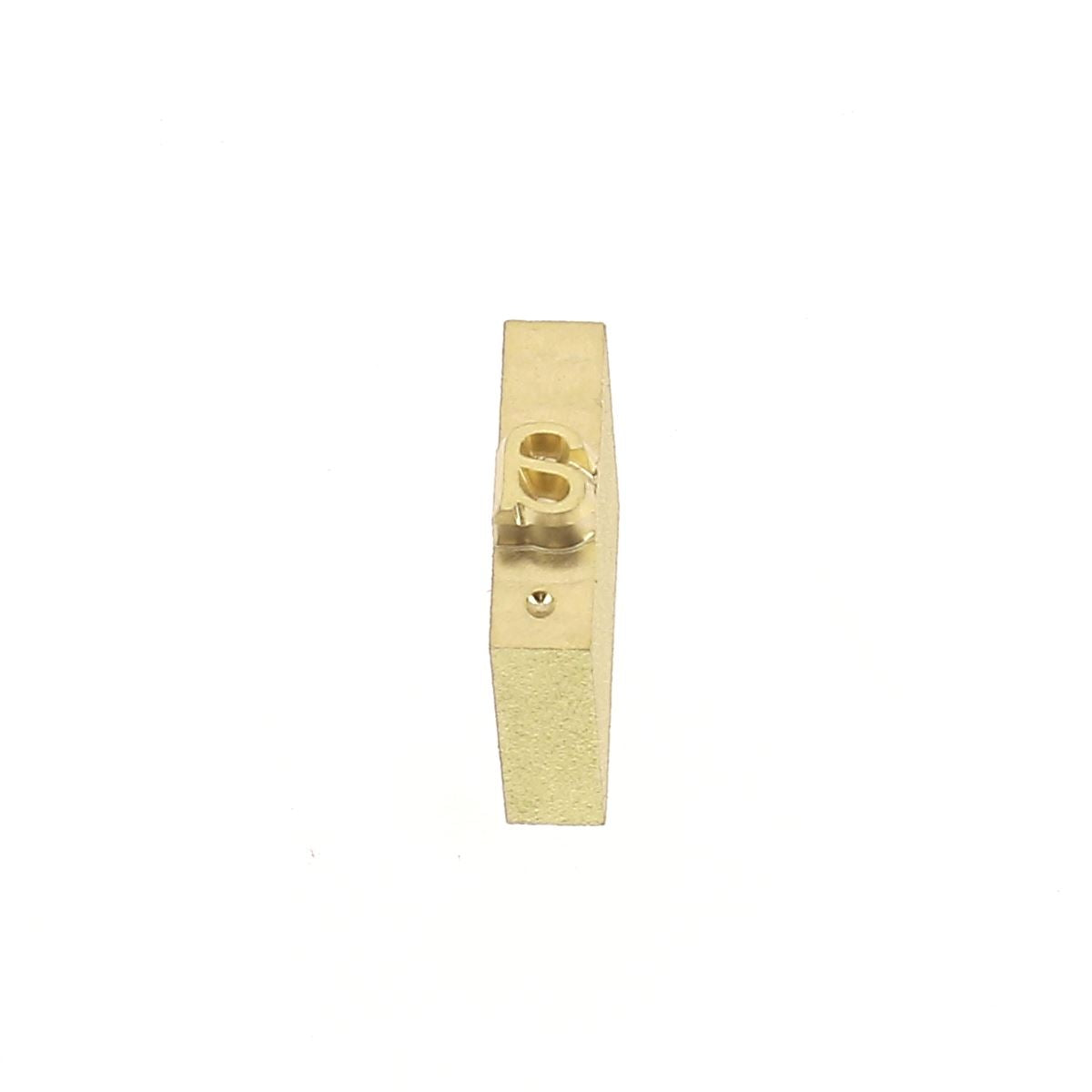 Lettre minuscule en laiton Arial 4mm, outil Deco Cuir pour gravure ou décoration en cuir.