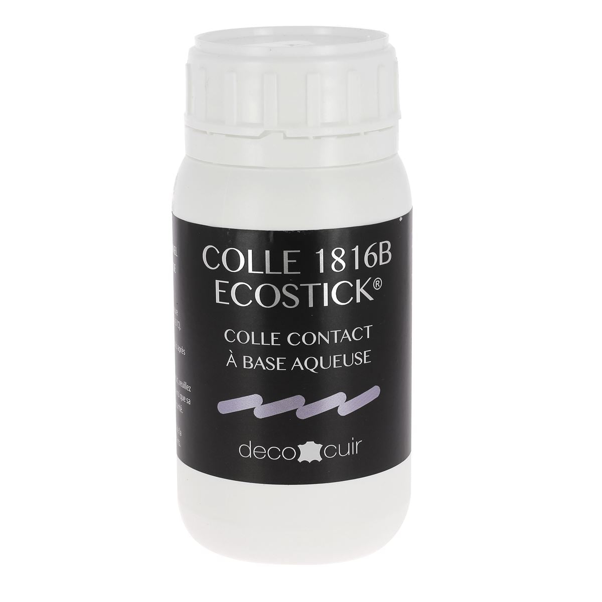 Colle contact à base aqueuse Intercom Ecostick 1816B pour cuir, contenir 200g, tube avec applicateur.