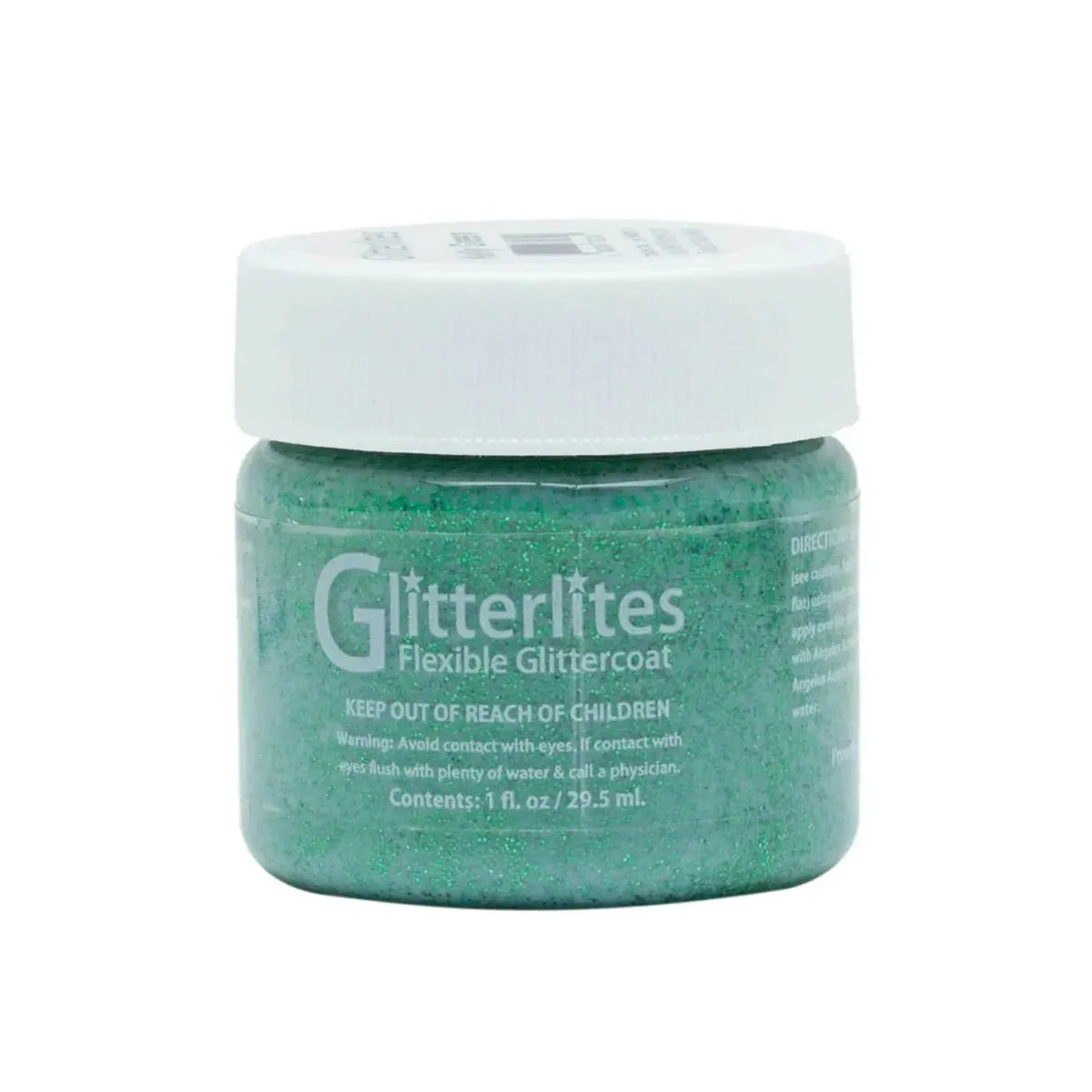 Angelus Glitterlites Kelly Green : peinture pour cuir à paillettes vert Kelly