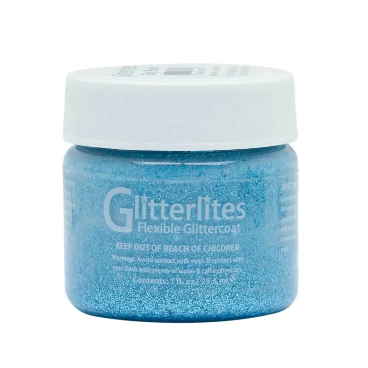 Peinture pour cuir Angelus Glitterlites Sky blue / Paillettes bleu ciel