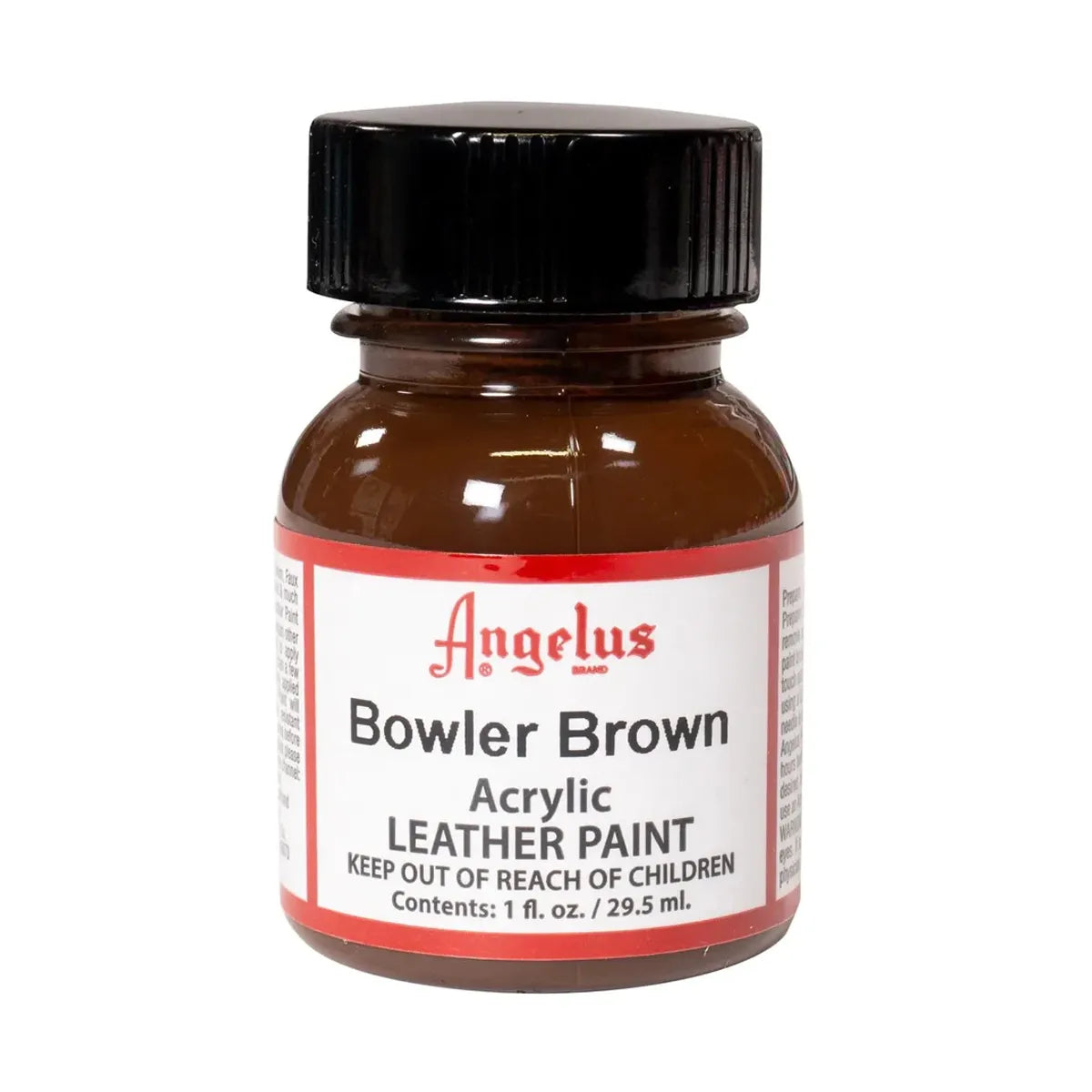 Peinture cuir Angelus Bowler brown (marron) pour personnaliser baskets, sneakers, ceintures, portemonnaies, sacs...