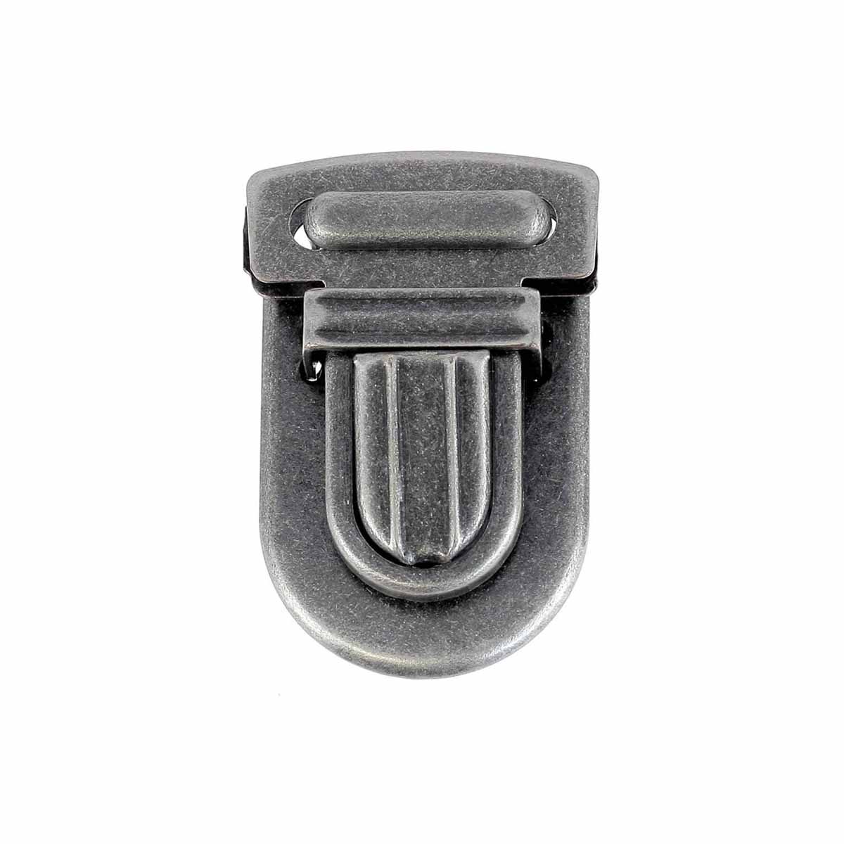 Fermeture de cartable TUCK Autres, 23x30mm, accessoire pour sac ou bagage, en métal, avec mécanisme de fixation.