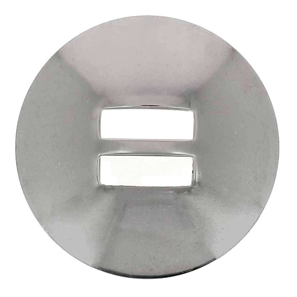 Concho à lacer LISSE en inox de la marque Ivan, accessoire métallique avec finition lisse.