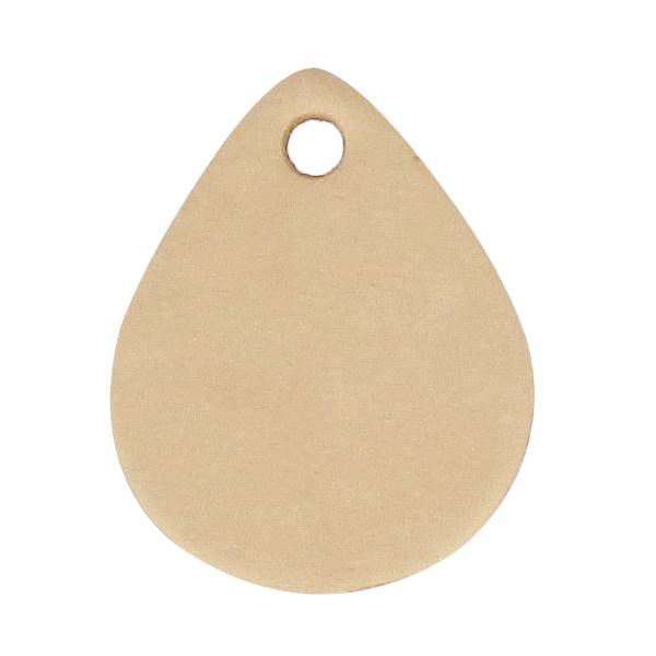 Découpe goutte pour porte-clés en cuir naturel de Deco Cuir, outil de découpe pour personnaliser les porte-clés en cuir.