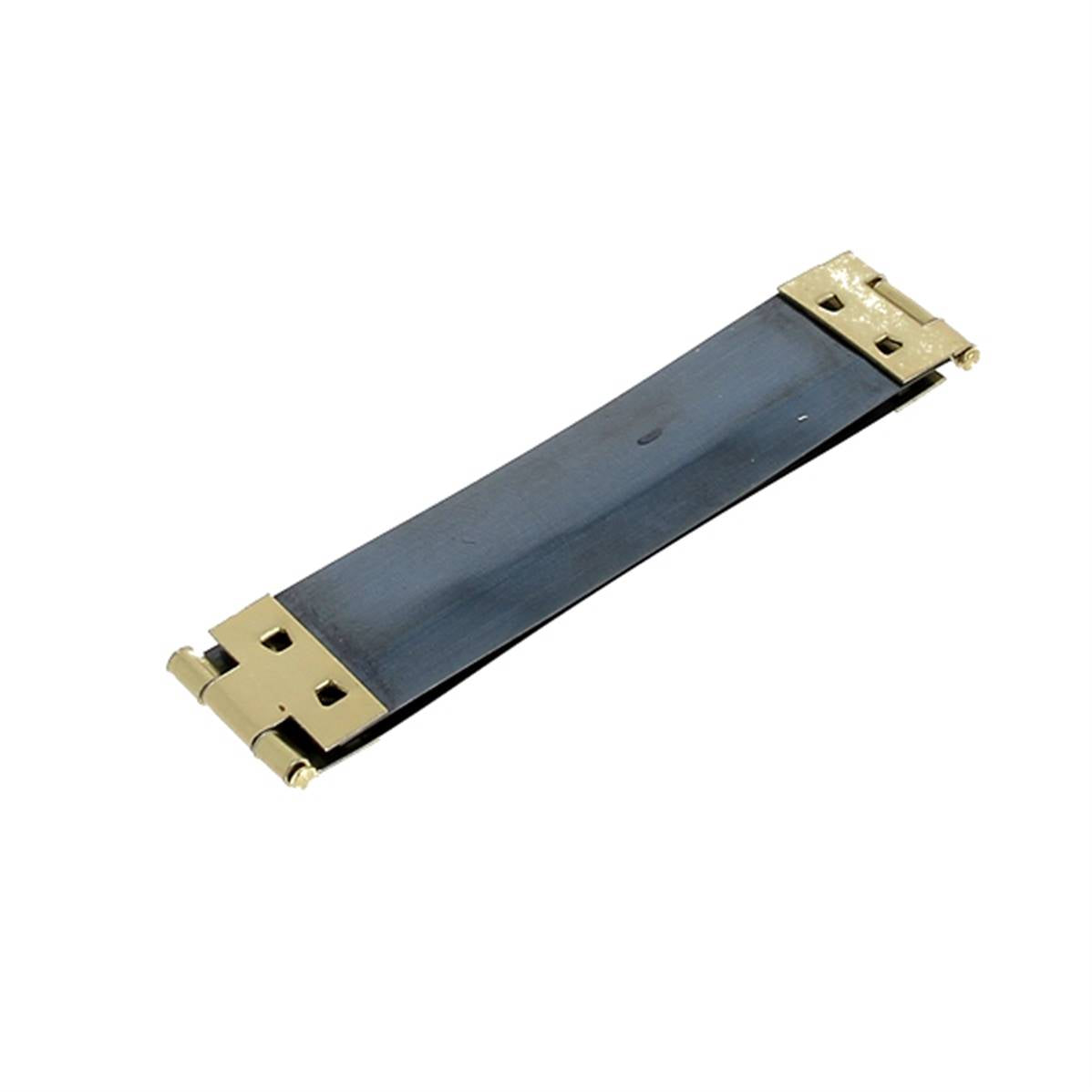 Fermoir à cliquet Deco Cuir, accessoire en métal, dimensions 7,2x1,5 cm, utilisé pour la fixation et la sécurité.