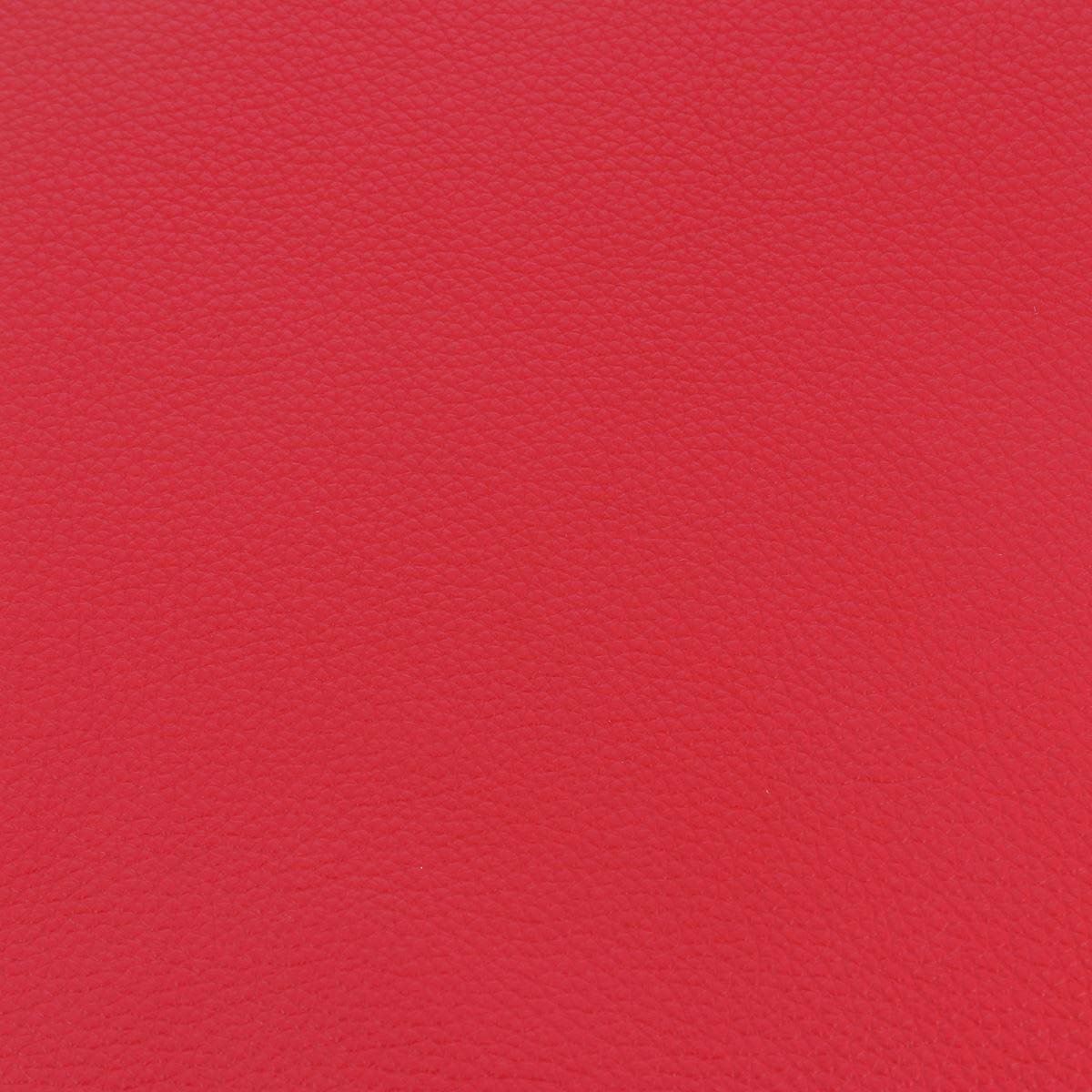 Morceau de cuir rouge GRANITE, de type cuir, avec texture visible, destiné à la maroquinerie ou à la couture.