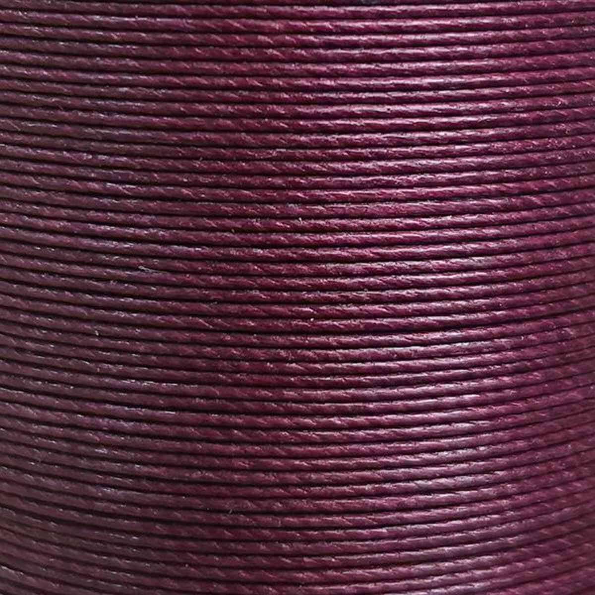 Bobine de 80m de fil de lin ciré MeiSi super fin M50, 0,55 mm, idéale pour couture et mercerie, en Bourgogne.