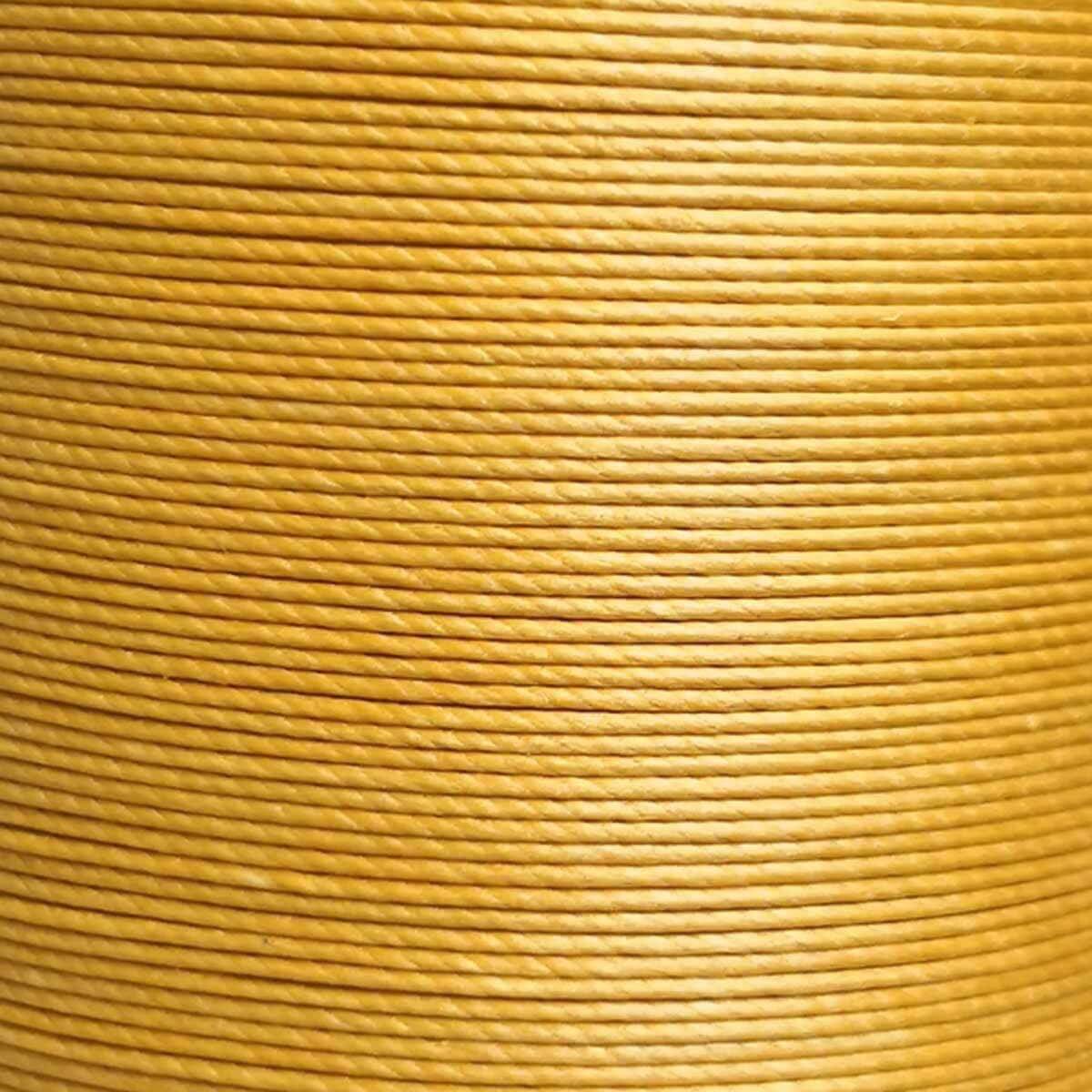 Fil de lin ciré MeiSi, bobine de 80m, super fine M50, 0,55 mm, couleur OR FIN, pour mercerie et couture.