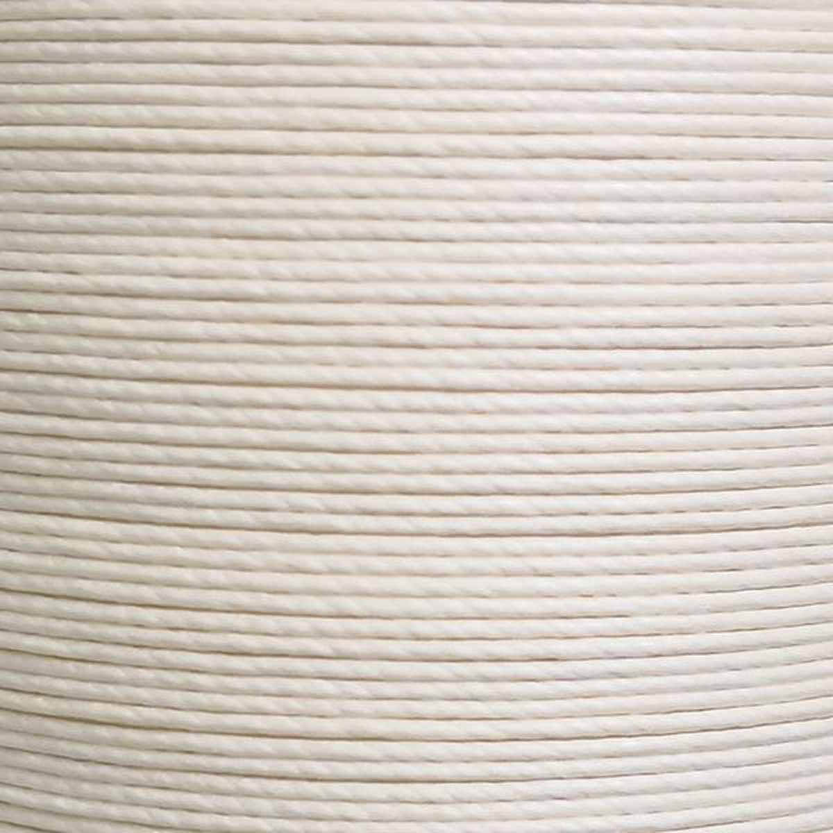 Fil de lin ciré MeiSi, 8m, 0,55 mm, couleur écru, mercerie fine pour couture et travaux manuels.