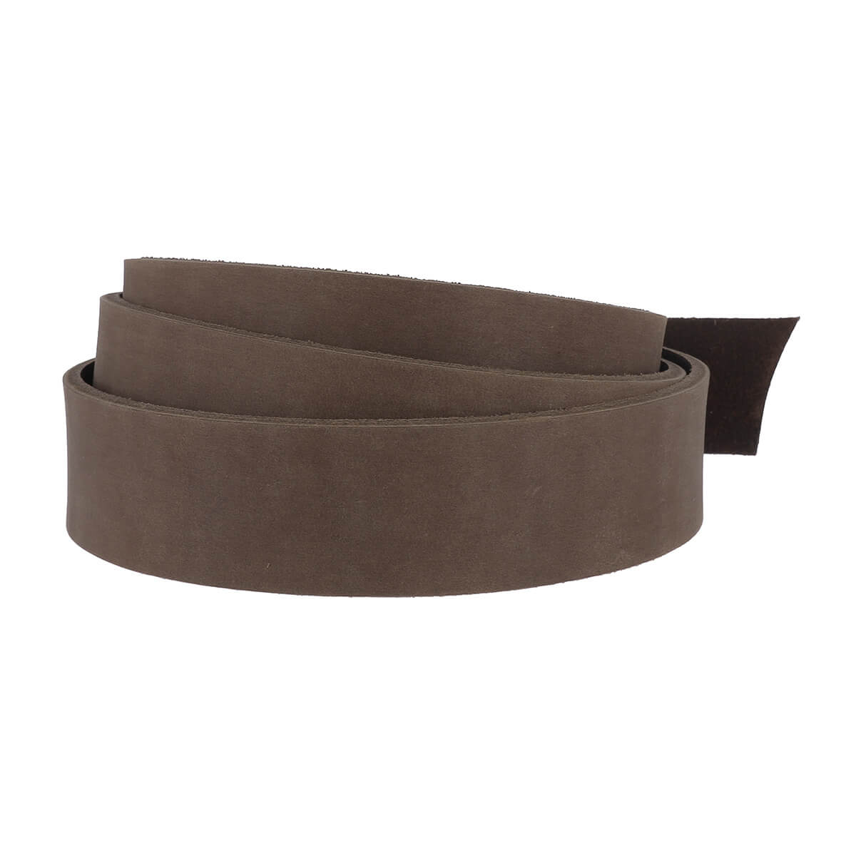 Lanière en cuir de collet en cuir de tannage végétal marron foncé, épaisseur 3,4mm, fabriquée par Deco Cuir