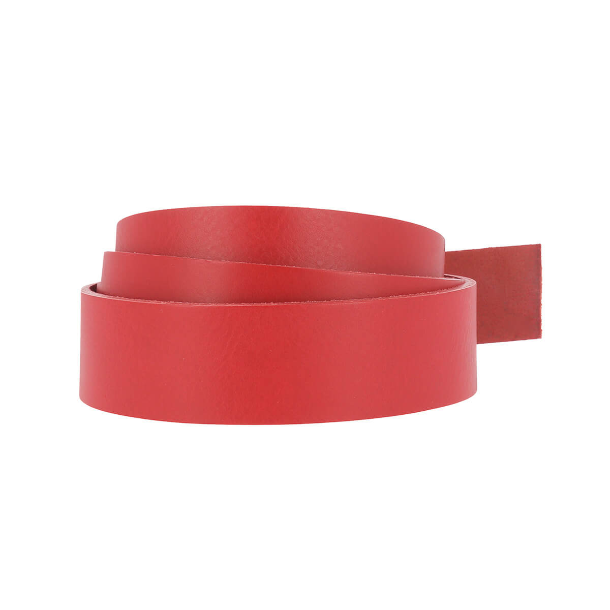 Lanière en cuir de collet rouge vif, tannage végétal, 3,4 mm d'épaisseur, de la marque Deco Cuir.