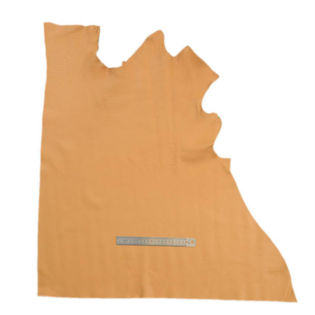 Peau de cuir de vachette SWEET 2 Ocre, cuir naturel de haute qualité, texture souple et élégante, pour projets de maroquinerie.