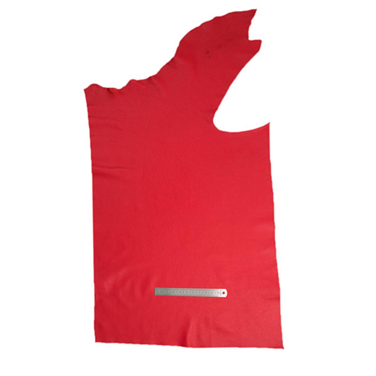 Peau de cuir de vachette rouge SWEET 2 de marque Autres, texture souple et élégante, vue en gros plan.
