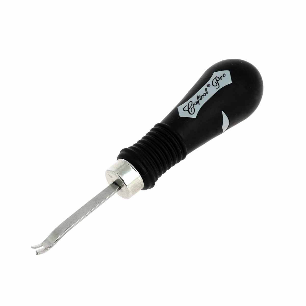 Outil abat carre CRAFTOOL PRO 83001 de Tandy Leather, outil de finition pour cuir, visible en image.