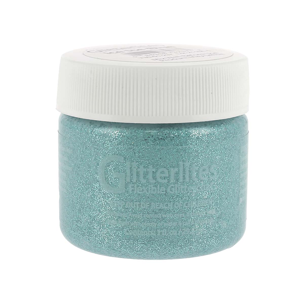 Peinture cuir acrylique Glitterlites - Angelus - Paillettes - 29,5 ml - Ice Blue - Deco Cuir