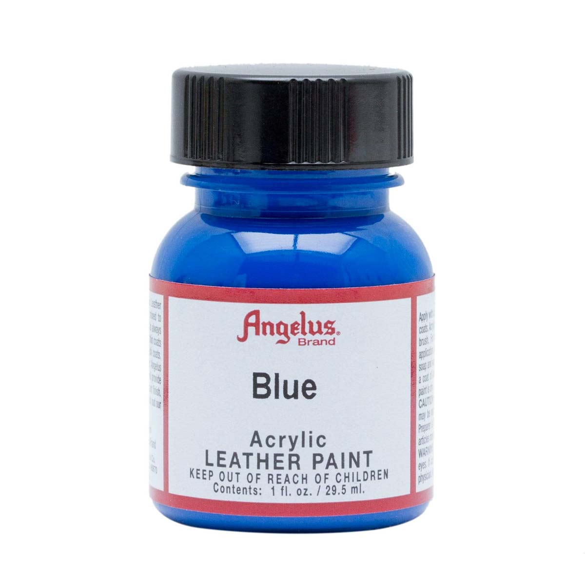 Peinture acrylique pour cuir Angelus Standard en bleu 040, peinture de haute qualité pour customisation et restauration de cuir.