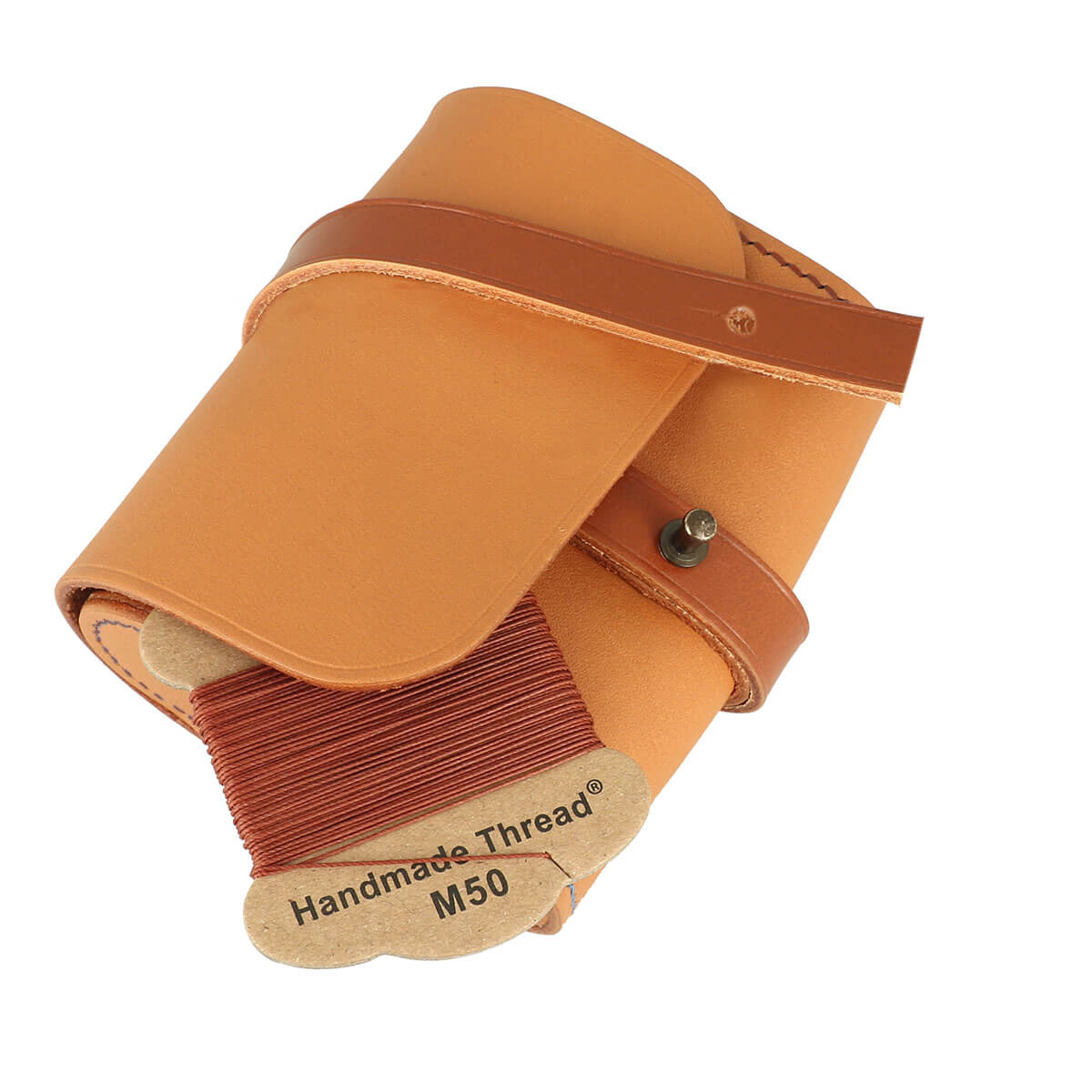 Kit couture d'angle La Choupette en cuir, kit DIY créatif de Deco Cuir avec accessoires pour réaliser une décoration en cuir.