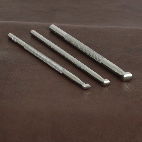 Lot de 3 matoirs Ivan pour repoussage, outils lisses pour bevelers, modèles 6197, 6203 et 6935, outils de sculpture en métal