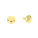 Lot de 100 rivets doubles calotte en acier avec tête plate de 9 mm, accessoires de fixation de la marque Ivan.