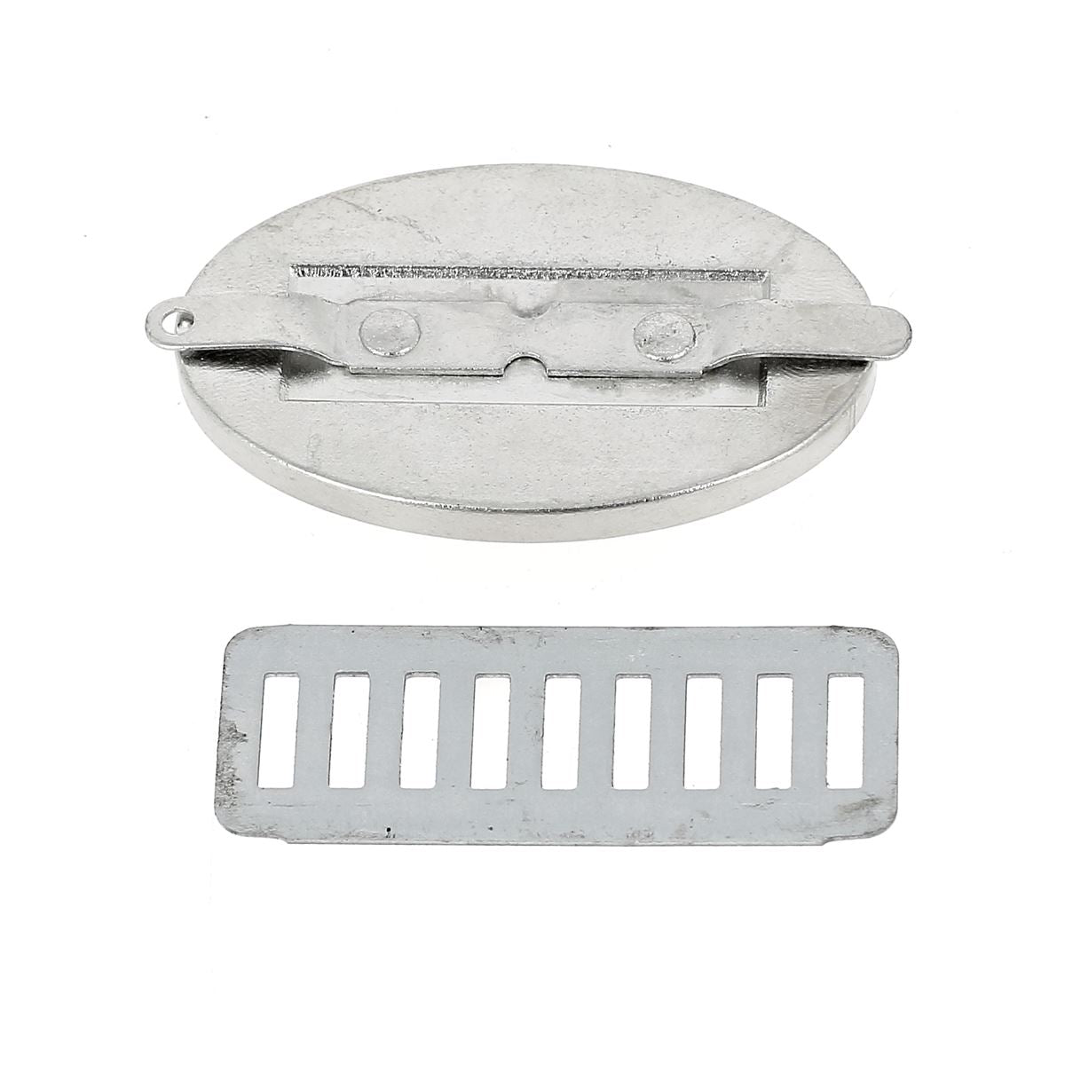Concho à griffes ovale personnalisable de 25x40 mm de la marque Ivan, accessoire en métal pour bijoux ou décoration.