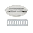 Concho à griffes ovale personnalisable de 25x40 mm de la marque Ivan, accessoire en métal pour bijoux ou décoration.