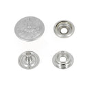 Bouton pression Diablo VIEUX NICKEL Line 24 de 15mm, accessoire en métal pour couture et customisation.