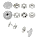 Bouton pression Diablo VIEUX NICKEL Line 24 de 15mm, accessoire de couture élégant avec finition antique.