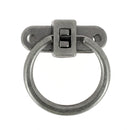 Fermoir pour sac - Anneau de diamètre 44 mm - Argent vieilli