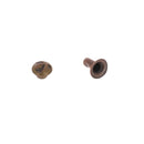 Lot de 100 rivets simples à calotte martelée en vieux cuivre de 6mm, accessoire de bricolage de la marque Ivan