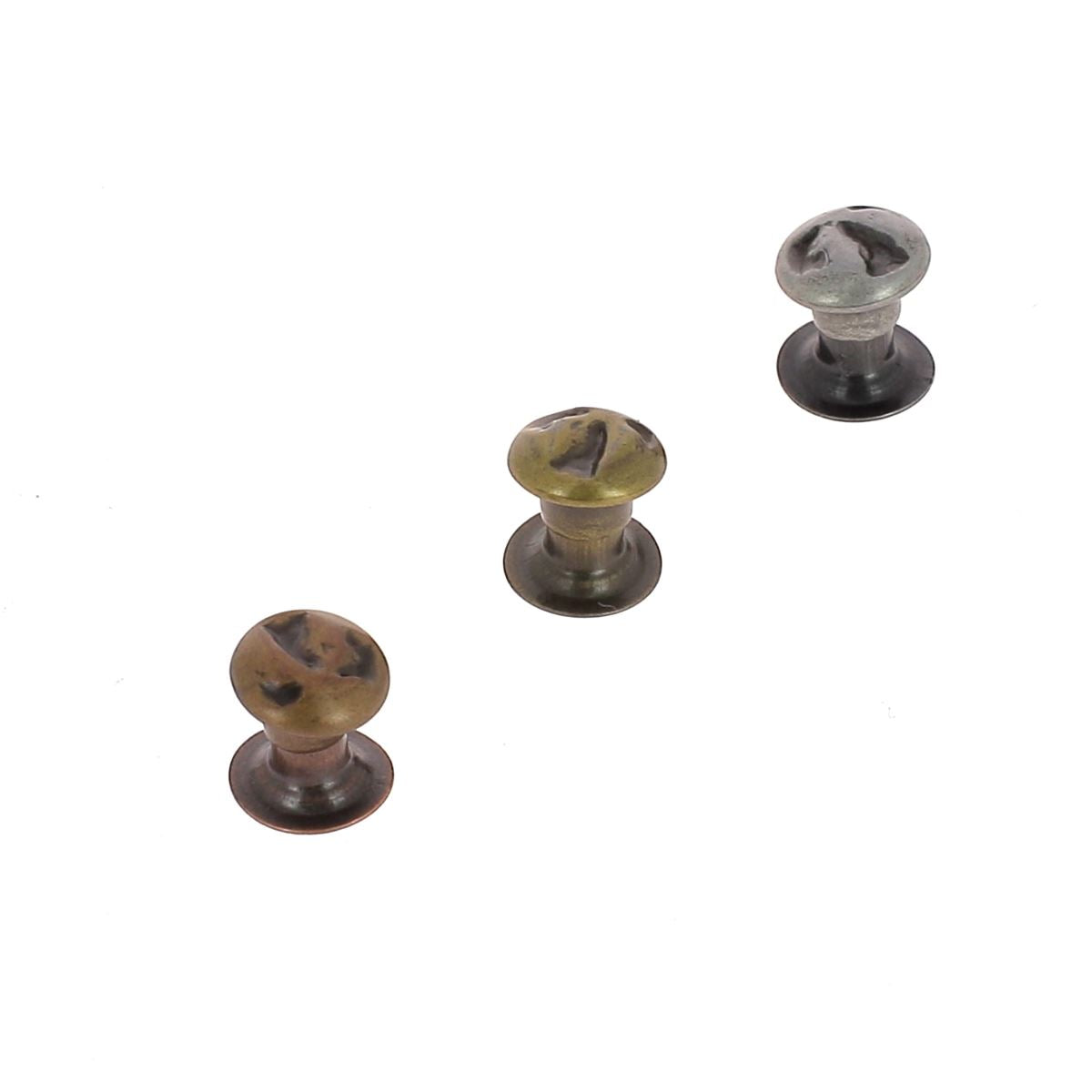 Lot de 100 rivets simples à calotte martelée de 6mm de la marque Ivan, accessoires pour fixation solide.