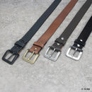 Ceinture en cuir fait main de 3,5 cm avec boucles Redford 