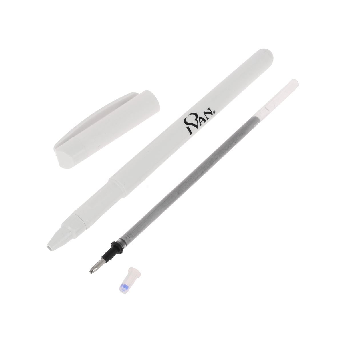 Crayon argent effaçable pour cuir Ivan, outil de dessin pour marquer et corriger sur surface en cuir.
