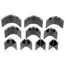 Lot de 10 emporte-pièces coins arrondis Ivan, outils pour frapper ou presser, en acier robuste, pour travaux de menuiserie.