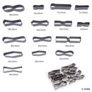 Outils Ivan : lot de 15 emporte-pièces formes variées à frapper ou presser, idéal pour création artistique et pâtisserie.