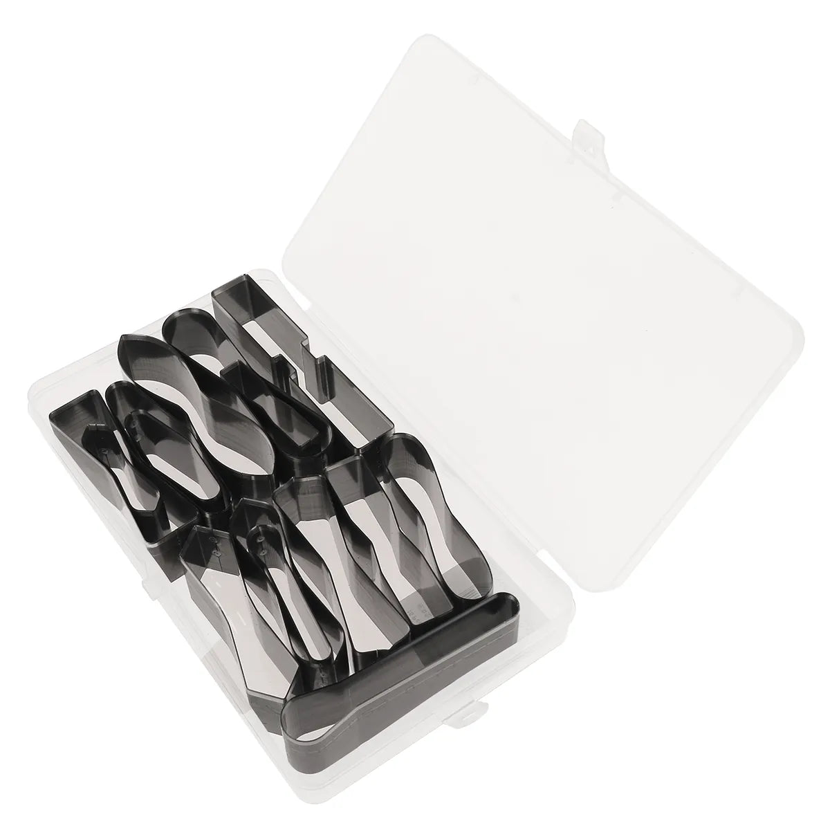 Ensemble de 15 emporte-pièces en acier pour formes diverses, outils Ivan, à frapper ou presser, pour travaux créatifs.