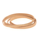 Lacet en cuir de kangourou naturel Tandy Leather, plat, largeur 3mm, pour chaussures ou bottes.